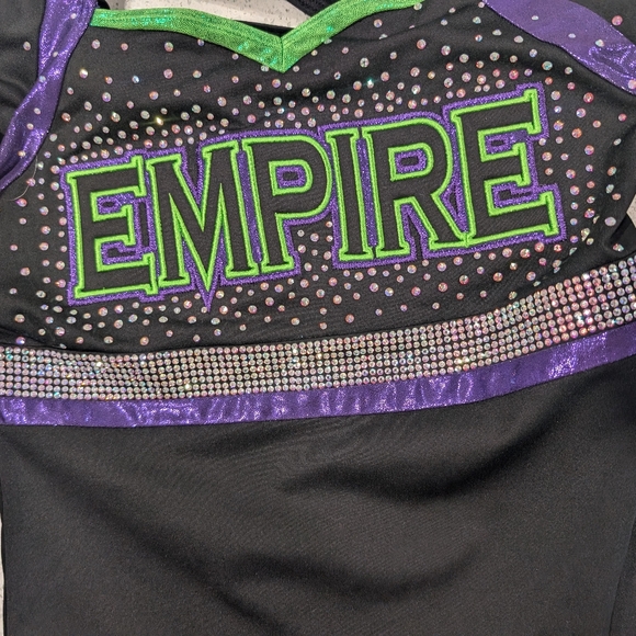 REAL Rebel Athletics ALLSTAR Cheer Uniform Cheerleading ELITE All Star AS Small - Picture 2 of 16